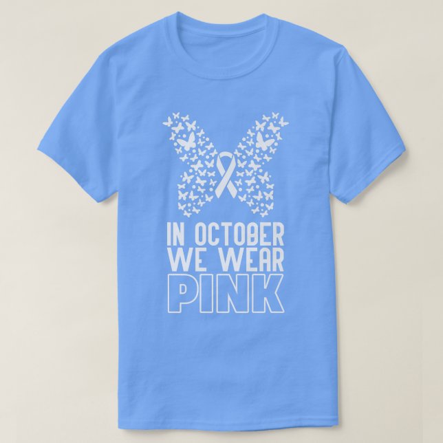 T-shirt En Octobre Nous Portons Le Beurre Rose Ribbon Brea (Design devant)