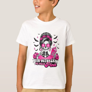 T-shirt En Octobre Nous Portons Le Cancer Du Sein Rose Ske