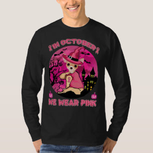 T-shirt En Octobre Nous Portons Le Chihuahua Rose