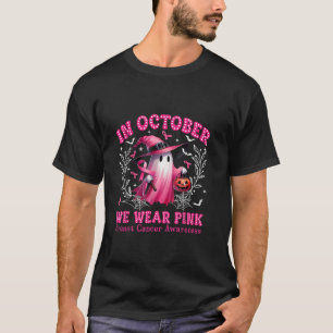 T-shirt En Octobre Nous Portons Le Ghost Ghost Witch Cance