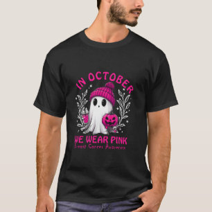 T-shirt En Octobre Nous Portons Le Ghost Ghost Witch Cance