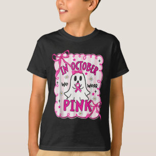 T-shirt En Octobre Nous Portons Le Ghost Ghost Witch Cance