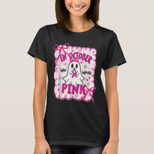 T-shirt En Octobre Nous Portons Le Ghost Ghost Witch Cance