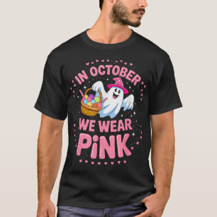 T-shirt En Octobre Nous Portons Le Ruban Rose Cancer Du Se