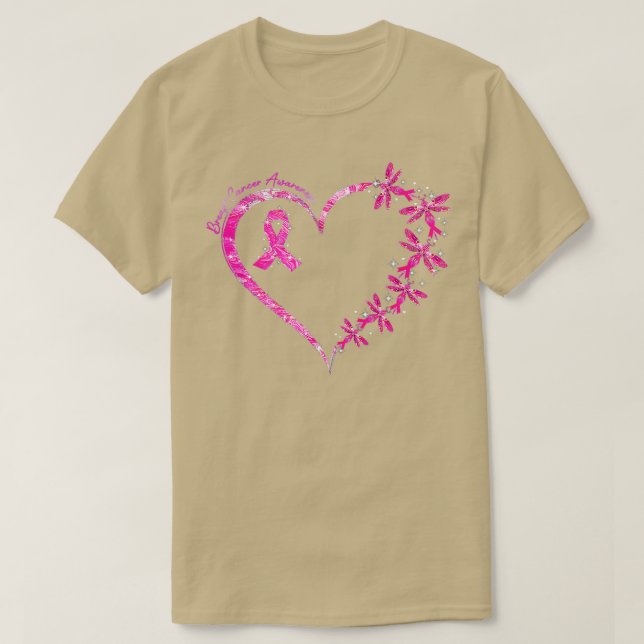 T-shirt En Octobre Nous Portons Le Ruban Rose Cancer Du Se (Design devant)