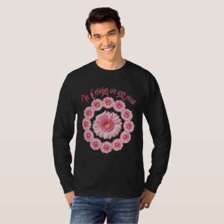 T-shirt En Octobre Nous Portons Le Ruban Rose Fleur