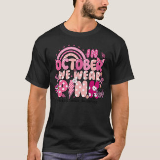 T-shirt en octobre nous portons le ruban rose pour la sens