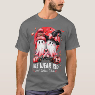 T-shirt en octobre nous portons le ruban rouge de la sorci