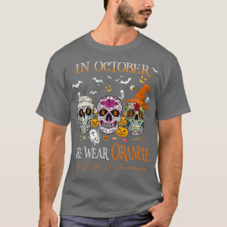 T-shirt En Octobre Nous Portons Orange ADHD Sensibilisatio