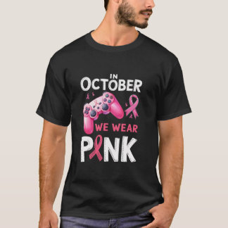 T-shirt En Octobre, Nous Portons Pink Breast Cancer Jouer