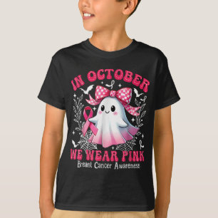 T-shirt En Octobre, Nous Portons Pink Breast Cancer Sensib