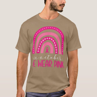 T-shirt En Octobre, Nous Portons Pink Breast Cancer Sensib
