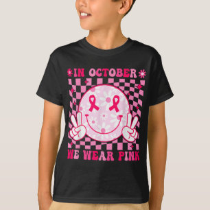 T-shirt En Octobre Nous Portons Pink Breast Cancer Sensibi