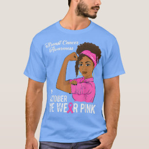 T-shirt En Octobre Nous Portons Pink Breast Cancer Sensibi