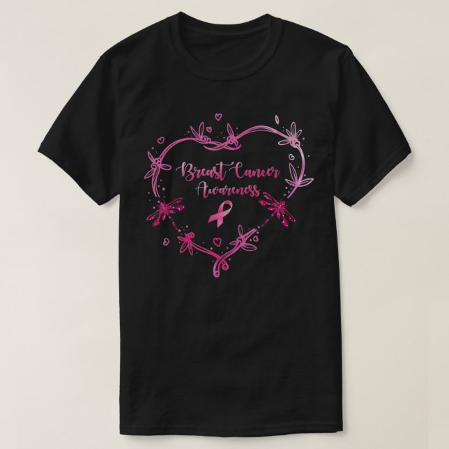 T-shirt En Octobre Nous Portons Pink Breast Cancer Sensibi (Design devant)