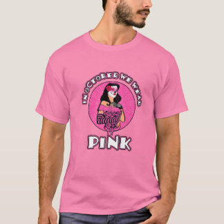T-shirt En Octobre Nous Portons Pink Breast Cancer Sensibi