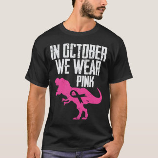 T-shirt En Octobre Nous Portons Pink Breast Cancer Sensibi