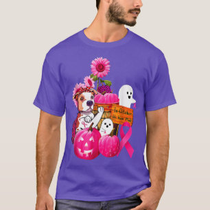 T-shirt En Octobre, Nous Portons Pink Pitbull Cancer Hall 