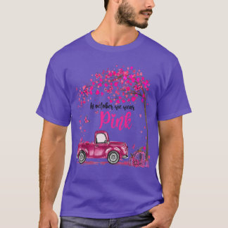 T-shirt En Octobre Nous Portons Pink Truck Certifié Cancer