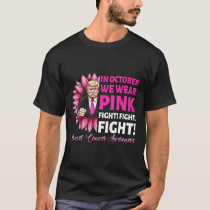 T-shirt En Octobre Nous Portons Rose Luttons Contre Cancer