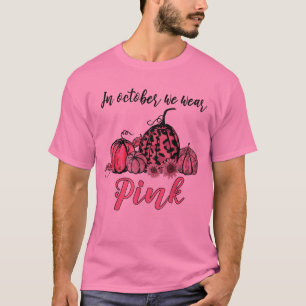 T-shirt En octobre, nous portons un cancer du sein Citroui