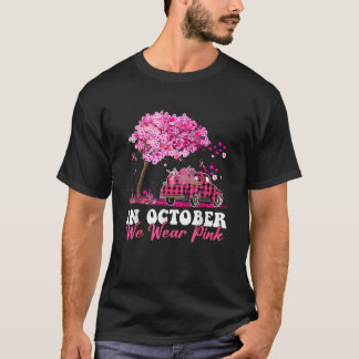 T-shirt En Octobre Nous Portons Un Citrouille De Camion Ro
