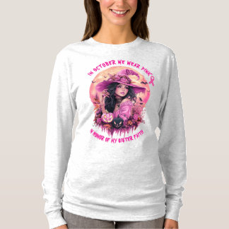 T-shirt En Octobre Nous Portons Une Sorcière D'Halloween R