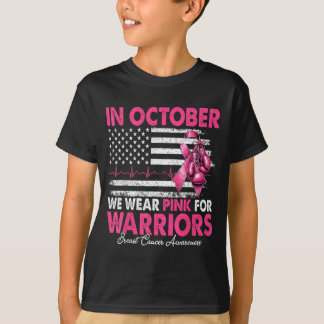 T-shirt En octobre, portez du rose pour les guerriers cont