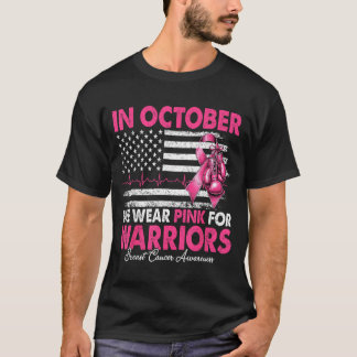 T-shirt En octobre, portez du rose pour les guerriers cont