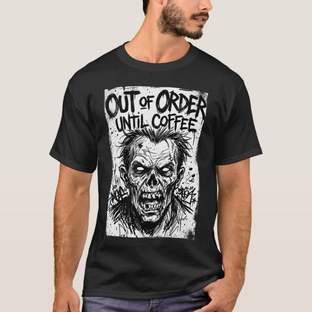 T-shirt En panne jusqu'au café (Devant)