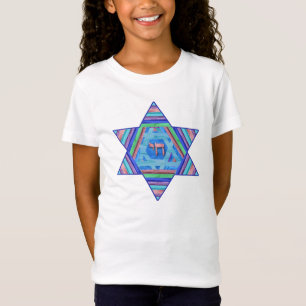 T-shirt en pastel de Chai d'étoile de David