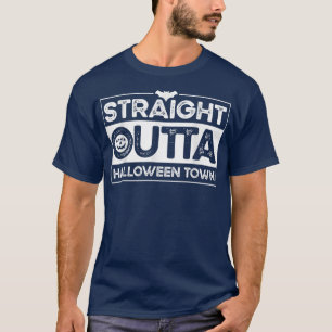 T-shirt En Périphérie De La Ville D'Halloween