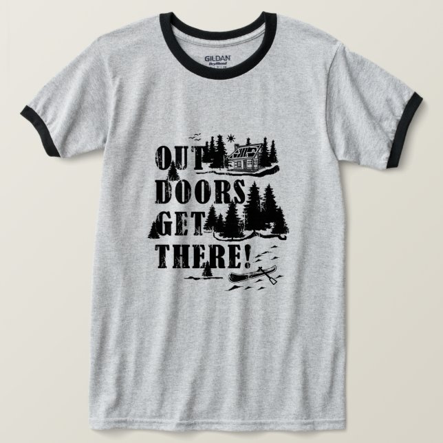 T-shirt En Plein Air, On Y Arrive ! Collage (Design devant)