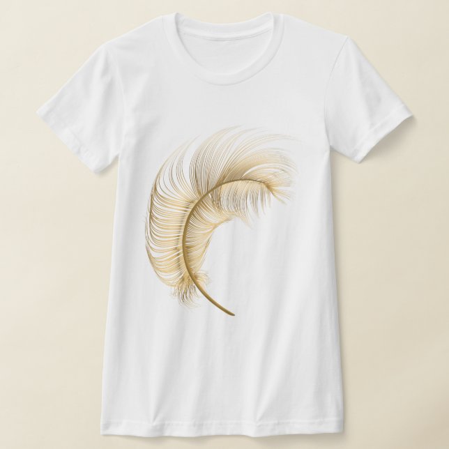 T-shirt en plumes d'or (Poser)