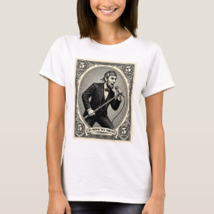 T-shirt En Rock We Trust 5 Roches Lincoln Chanteur