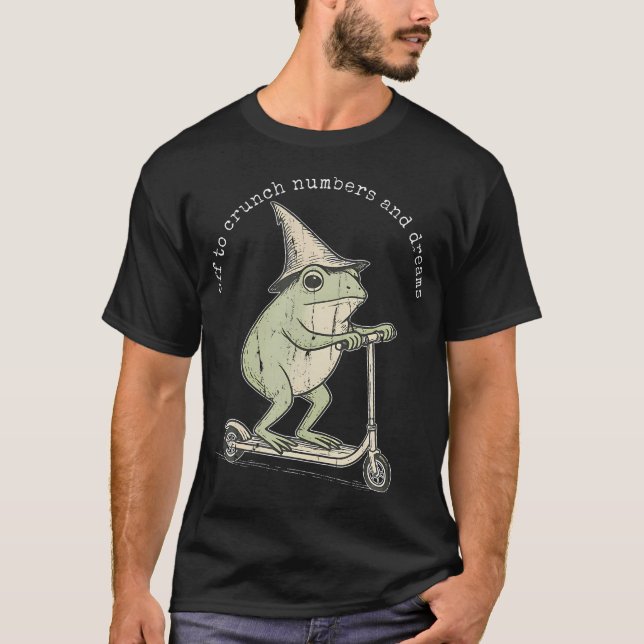 T-shirt En route pour analyser les chiffres et (Devant)