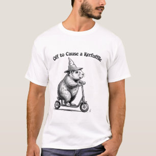 T-shirt En route pour causer une agitation Funny Groundhog