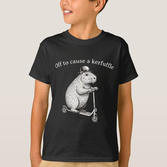 T-shirt En route pour causer une agitation Funny Silly Gro (Devant)