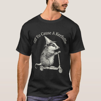 T-shirt En route pour causer une pagaille humour possum