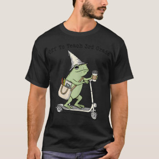 T-shirt En route pour enseigner au CE2 Prof de frogs drôle