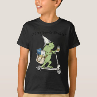 T-shirt En route pour enseigner Englieacher Frog drôle de