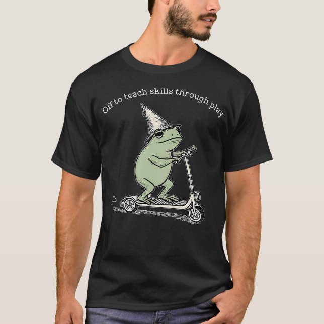 T-shirt En route pour enseigner les compétences par le jeu (Devant)