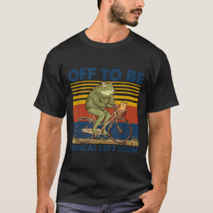 T-shirt En route pour être une grenouille de gauche radica