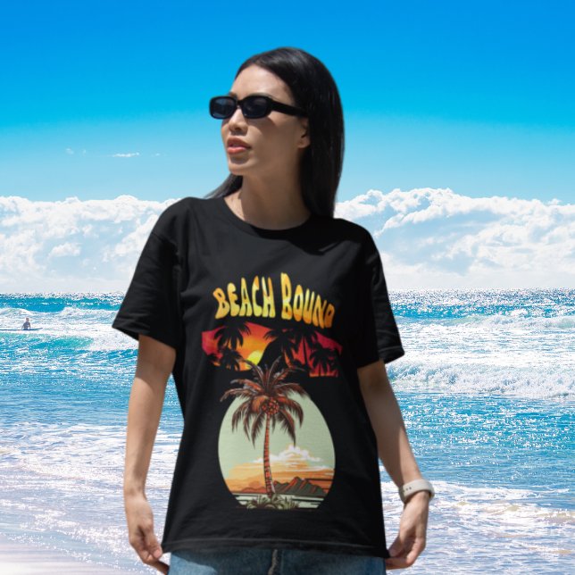 T-shirt En route pour la plage Bord de mer (Créateur téléchargé)