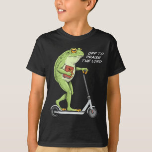 T-shirt En route pour louer le Seigneur Drôle de Grenouill