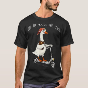 T-shirt En route pour louer le Seigneur Drôle de mème chré