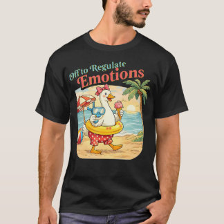 T-shirt En route pour réguler les émotions Sel d'oie de pl