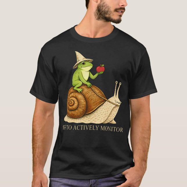 T-shirt En route pour surveiller activement l'enseignant d (Devant)