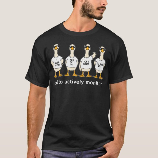 T-shirt En route pour une journée de surveillance active d (Devant)
