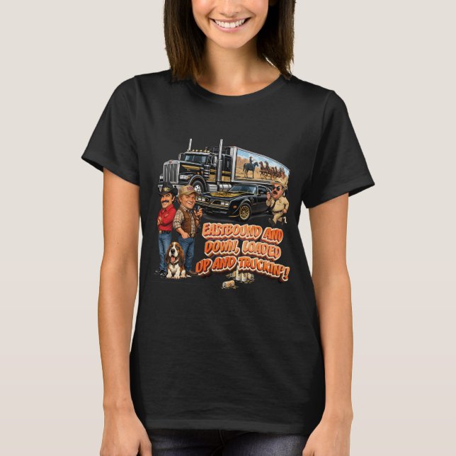 T-shirt En route vers l'est et vers le bas (Devant)